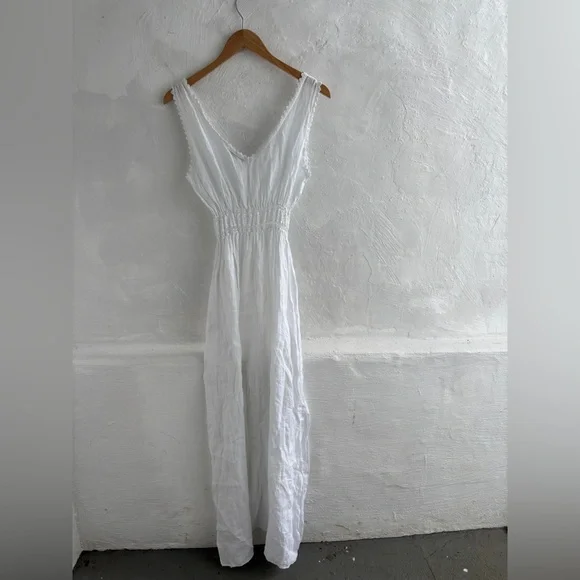 Italian 100% linen maxi dress - Picture 10 of 11